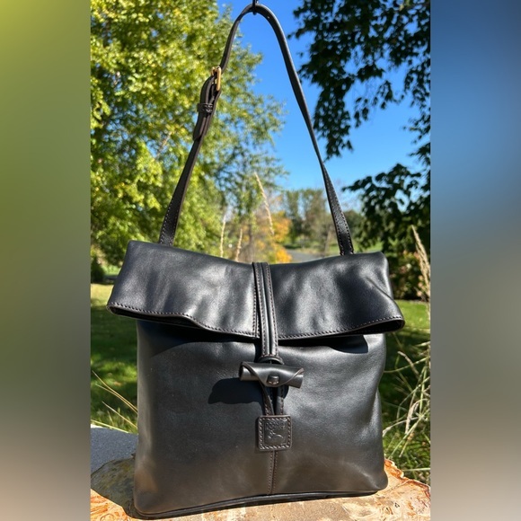 Dooney & Bourke Handbags - Dooney & Bourke Medium Florentine Black Leather Toggle Crossbody NWOT